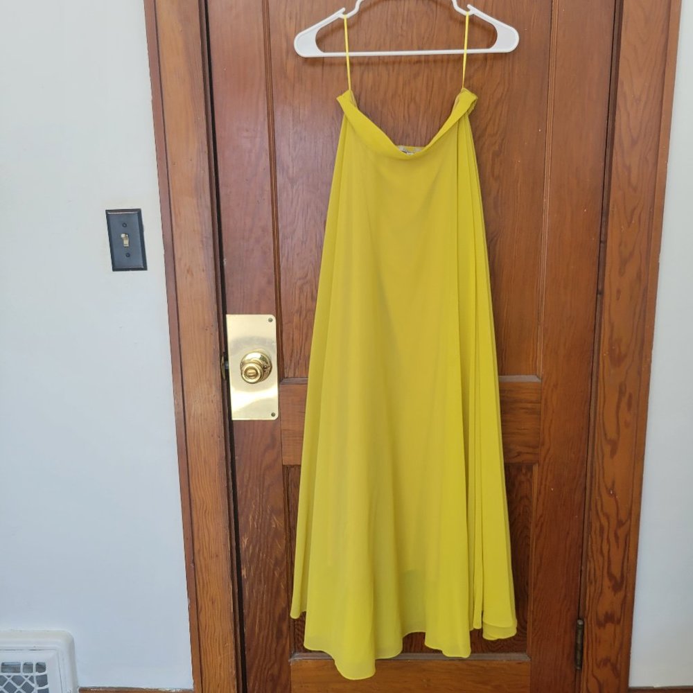 Lucy Paris High-Waist Maxi Skirt | Size Small | Yellow